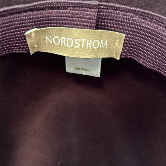 Nordstrom Elegant Purple Women's Hat with Floral Accent 100% wool - Picture 3 of 5